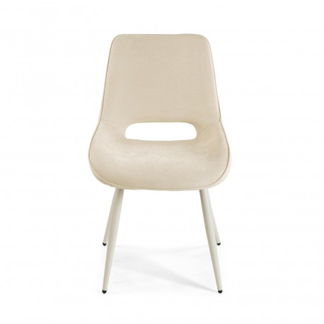 CHAISE TAPISSÉE NILO BLANCHE