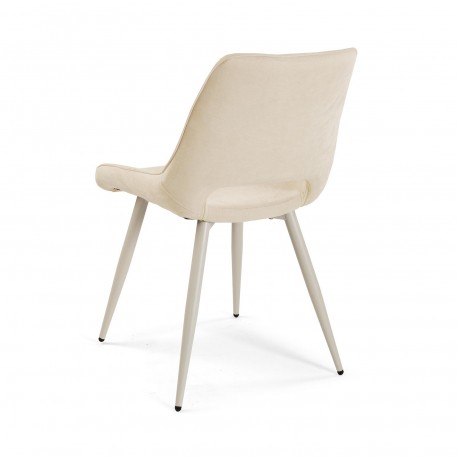 CHAISE TAPISSÉE NILO BLANCHE