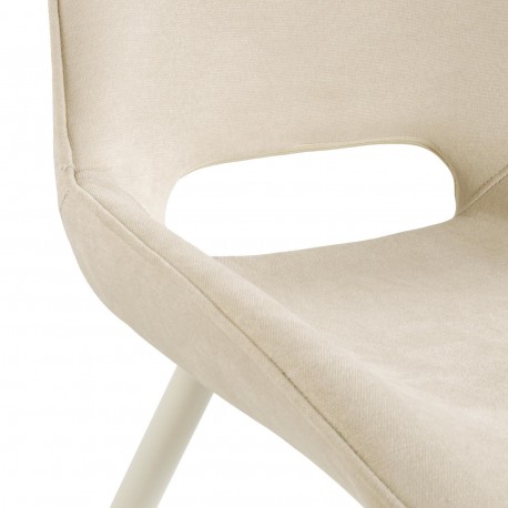 CHAISE TAPISSÉE NILO BLANCHE