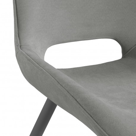 CHAISE TAPISSÉE NILO GRISE