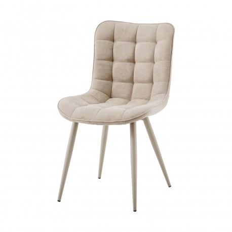 CHAISE TAPISSÉE RENO BLANCHE