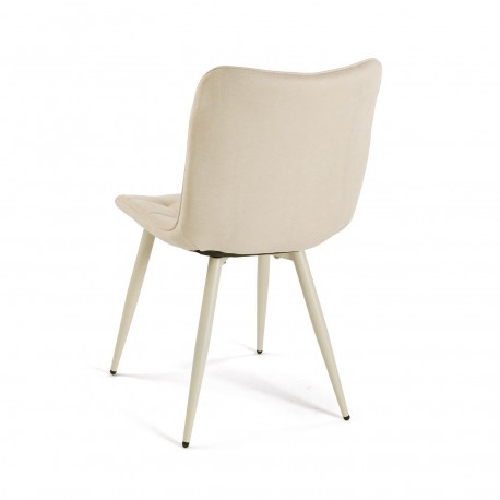 CHAISE TAPISSÉE RENO BLANCHE