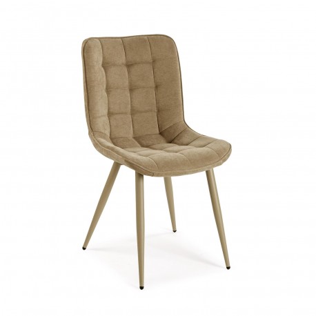 CHAISE TAPISSÉE RENO BEIGE