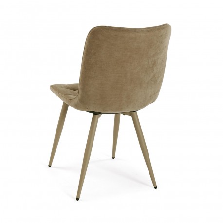 CHAISE TAPISSÉE RENO BEIGE