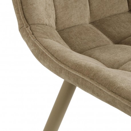 CHAISE TAPISSÉE RENO BEIGE