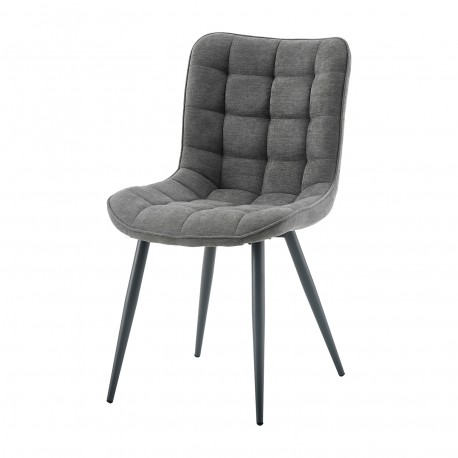 CHAISE TAPISSÉE RENO GRISE