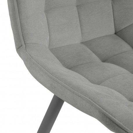 CHAISE TAPISSÉE RENO GRISE