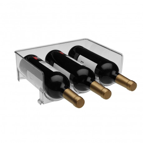 PORTE-BOUTEILLES EMPILABLE POUR TROIS BOUTEILLES