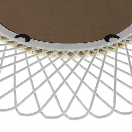 MIROIR ROND SPIRALE BLANCHE