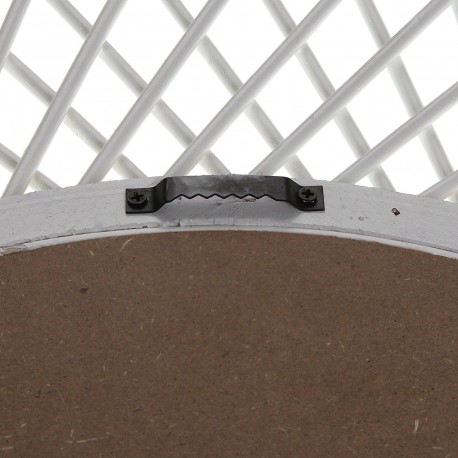 MIROIR ROND SPIRALE BLANCHE